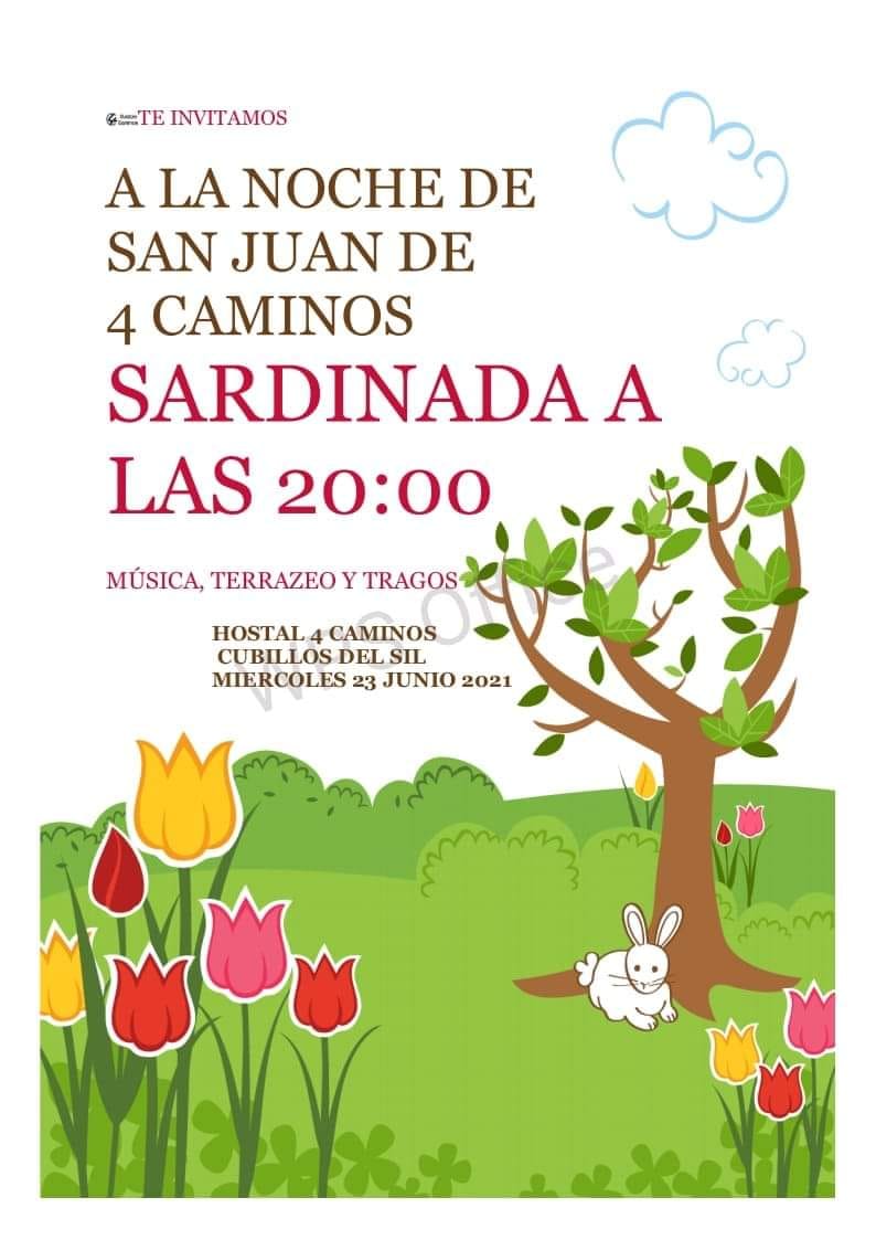 Lee más sobre el artículo la noche 23 de junio, noche de San Juan en el Cuatro Caminos, Sardinas asadas.